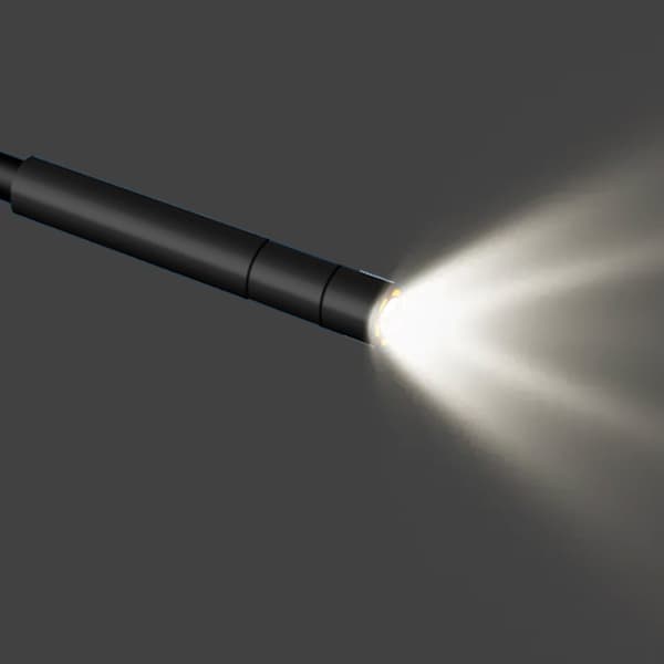 INF Håndholdt endoskopkamera, 2,4" IPS-skjerm, 6 LED-lys, 8 mm, IP67 vanntett