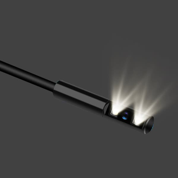 INF Kädessä pidettävä endoskooppikamera, 2,4" IPS-näyttö, 6 LED-valoa, 8 mm, IP67 vedenpitävä