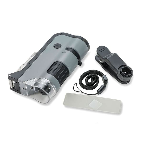 Carson Optical Microflip 100x - 250x Led Pocket Svart,Grå