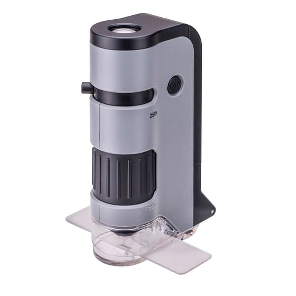 Carson Optical Microflip 100x - 250x Led Pocket Svart,Grå