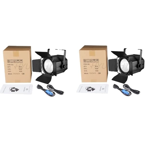 LED Par Lys, 300W Effektudgang, DMX512 Kompatibel, 1 stk, EU-stik 2PCS