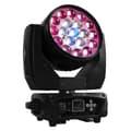 Miniatyrbillede 1 af 2: Bevægelig hovedprojektor, RGBW DMX-styring, vask zoom-funktion, LED Beam19x15W, EU-stik