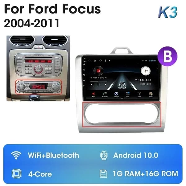 Autosoitin, Android 12 -yhteensopivuus, GPS-navigointi, T10-1(A)-MIC-CAM-DVR