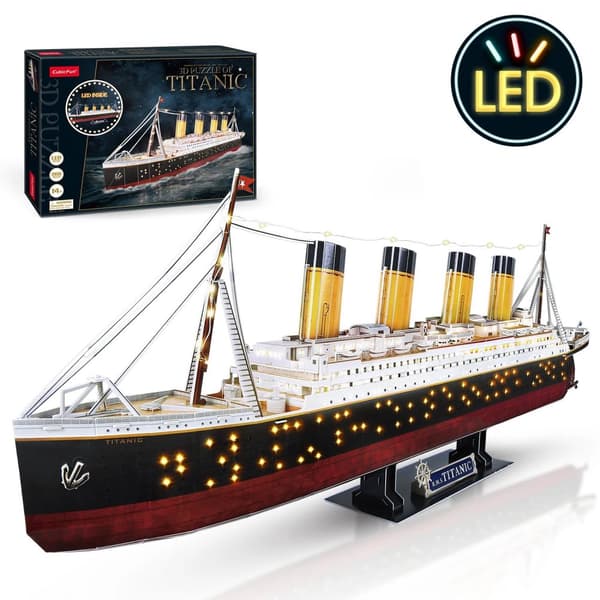 3D Puslespil, LED-lys, Piratskib Model, L521h