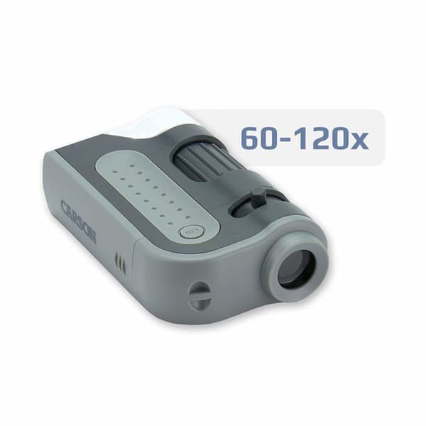 Carson - MM-350 - MicroBrite Pro Pocket Microscope, LED-upplyst, med zoom och Smartphone Adapter Clip ()