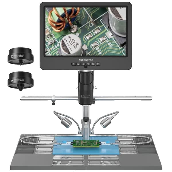 Digitaalinen mikroskooppi, 1500X - 3000X suurennos, trinokulaarinen muotoilu,AD249SM-Plus(10tuumaa), 2000X