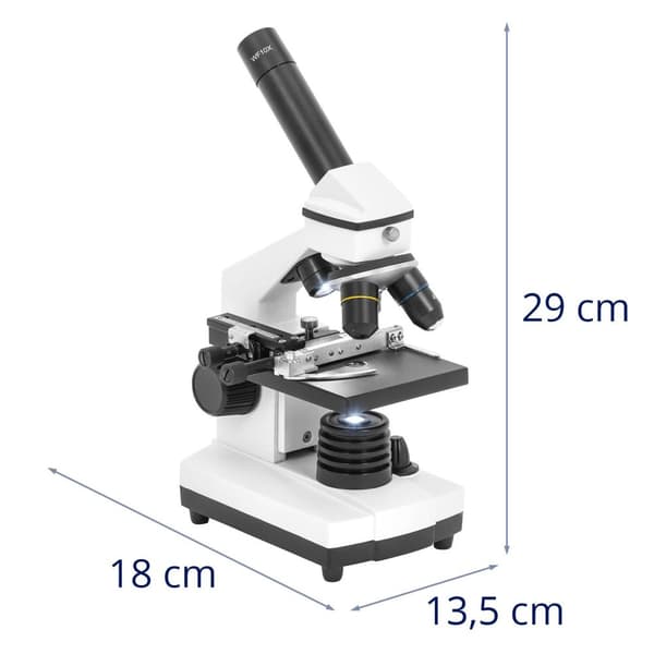 Steinberg Systems - Mikroskop - 40 till 400x - Monokulärt - LED-transmitterat & reflekterat ljus - Justerbar klämma