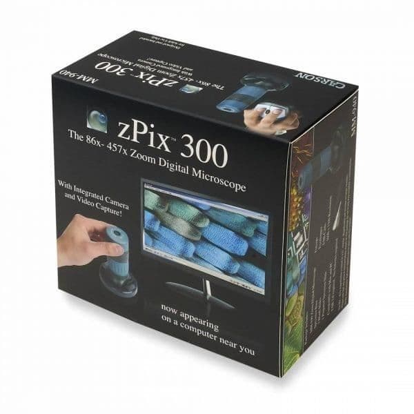 Carson zPix USB digitalt mikroskop med inbyggd kamera och V-Capture