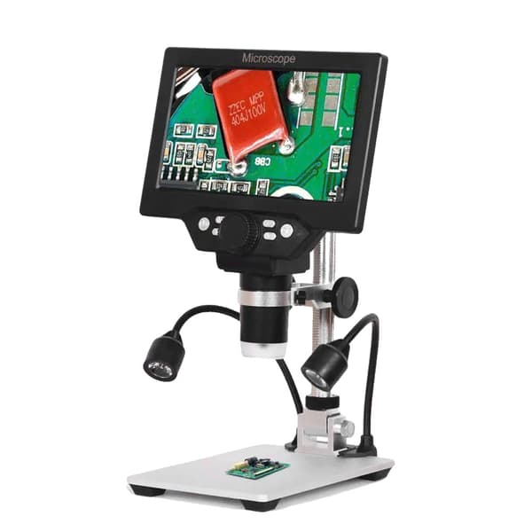 Digital Mikroskop, 7-tums LCD-skärm, 12MP Kamera,EU-kontakt