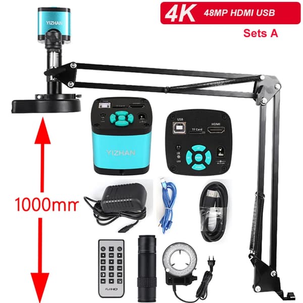 Digitaalinen mikroskooppi, 48MP resoluutio, 150X suurennos,SONY IMX327 SetsA