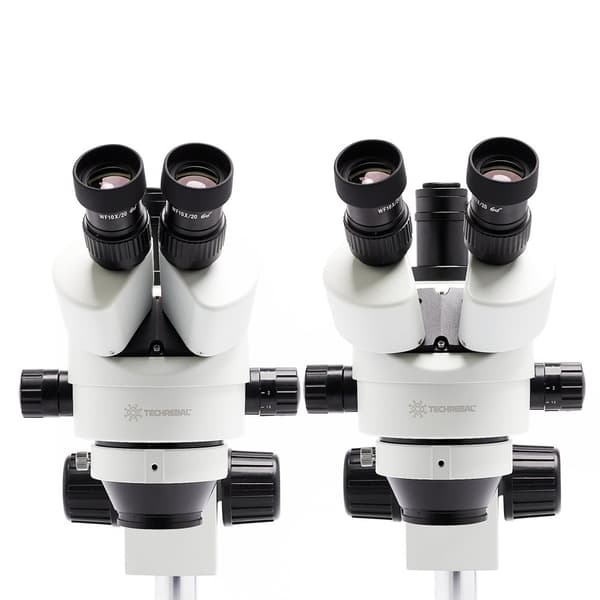 Trinokulært stereomikroskop 7-45x 10HT (hvid) SZM7045T-B1