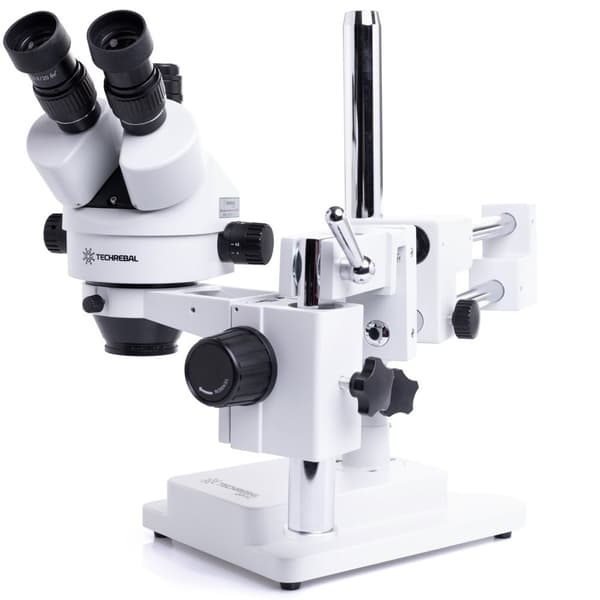Trinokulært stereomikroskop TECHREBAL 10HW - hvid SZM7045T-STL2