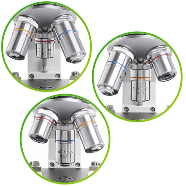 Techrebal BM ONE 400x monokulært biologisk mikroskop (M100FL)