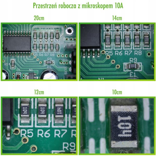 Ammattimainen digitaalinen mikroskooppi kameralla ja näytöllä 10A-616 + kamera 616 16MP + antistaattinen silikonimatto mikroskoopille 480x320mm TE-506