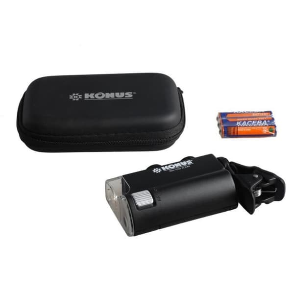 Mikroskop Konusclip 60x-100x - KONUS - Svart - Zoom - LED och UV-ljus