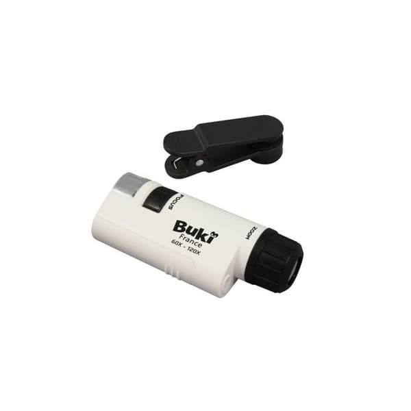 Fickmikroskop - Märke - Modell - 120x förstoring - Smartphone Adapter - Quiz ingår