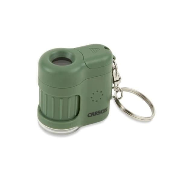 Fickmikroskop - CARSON - MicroMini MM-280B - LED - 20x - Grön Grön, Silver