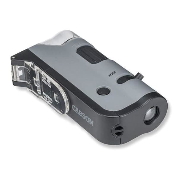 Carson MicroFlip 100-250x LED-upplyst fickmikroskop med smartphoneadapter - MP-250