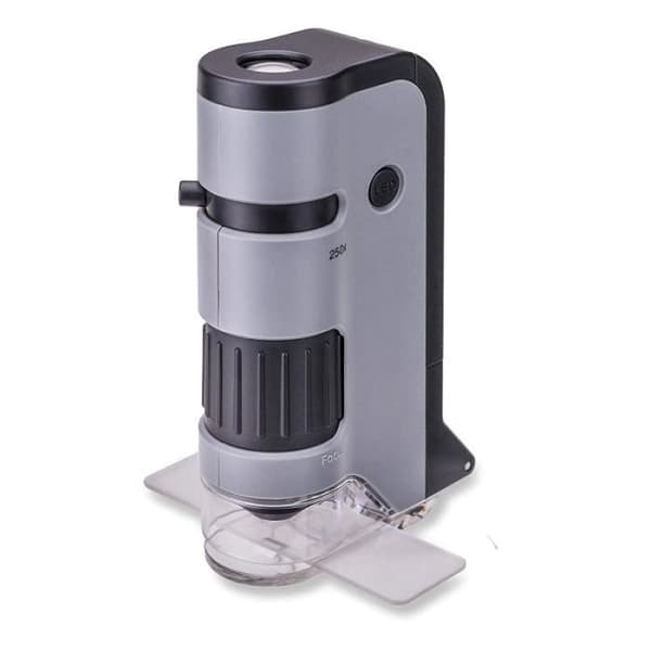 Carson MicroFlip 100-250x LED-upplyst fickmikroskop med smartphoneadapter - MP-250