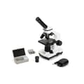 Miniatyrbild 1 av 4: Celestron CM800 sammansatt mikroskopeffekt 40 x - 800 x, 3 AA-batterier, 10 förberedda objektglas, 10x och 20x okular,