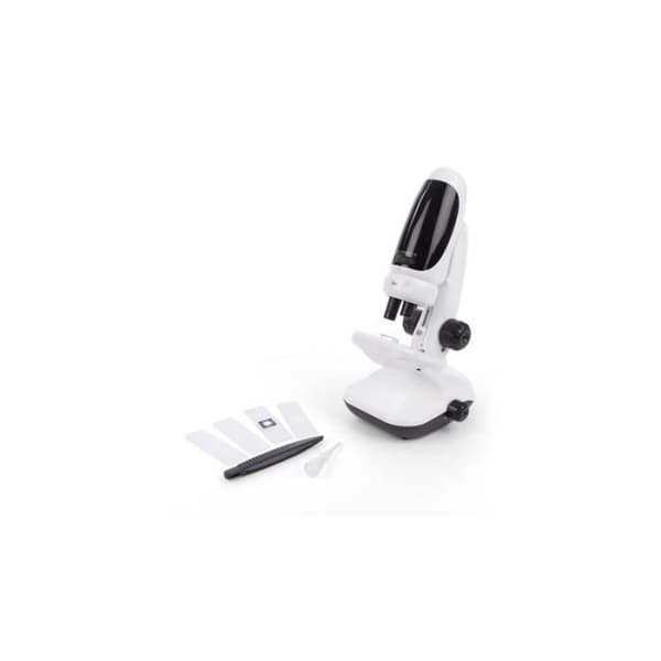 Smartphone mikroskop - PEREL - 50-400x - Vit - Reflekterande LED