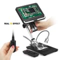 Miniatyrbild 5 av 5: 270X HDMI digitalt mikroskop med 4MP UHD 7" LCD-skärm för svetsning och reparation av mobiltelefoner, lätt att fokusera