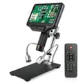 Miniatyrbild 1 av 5: 270X HDMI digitalt mikroskop med 4MP UHD 7" LCD-skärm för svetsning och reparation av mobiltelefoner, lätt att fokusera