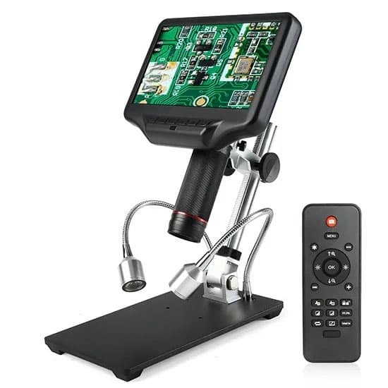270X HDMI digitalt mikroskop med 4MP UHD 7" LCD-skärm för svetsning och reparation av mobiltelefoner, lätt att fokusera