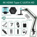 Pikkukuva 2 / 2: HD Digitaalinen Mikroskooppi, 4K Videotallennus, 150X Suurennos,4K 48MP SONY IMX415