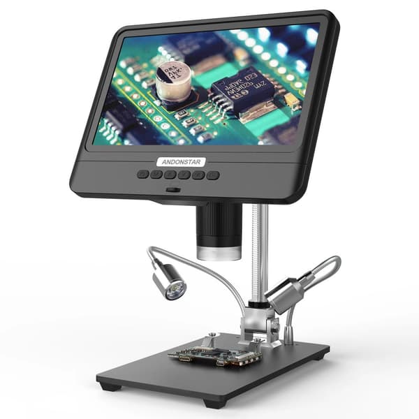 Digitaalinen mikroskooppi, 8,5 tuuman LCD-näyttö, 5X-1200X suurennus,AD208S akulla