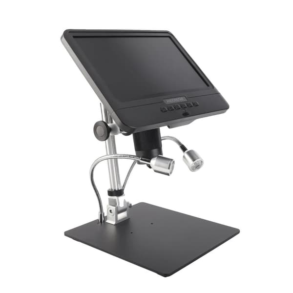 Digitaalinen mikroskooppi, 5X - 1200X suurennos, 8,5 tuuman LCD-näyttö,Akun kanssa