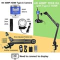 Miniatyrbillede 2 af 2: 13MP HDMI VGA Kit, 150X Zoom, 8.42MP Sony Sensor,150X, 4K 48MP Opgraderingskit-a