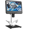 Miniatyrbillede 1 af 2: Digitalt Mikroskop, 10,1 tommer Justerbar LCD, 5X-260X Forstørrelse,260X, AD210
