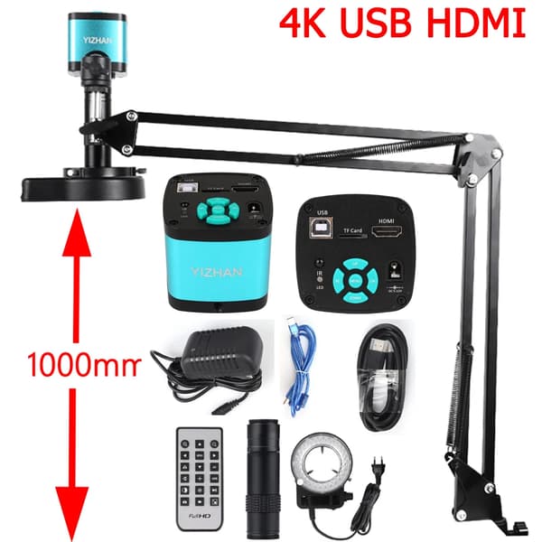 4K Elektronimikroskooppi, 48MP Resoluutio, Metallirakenne,48MP SONY IMX327