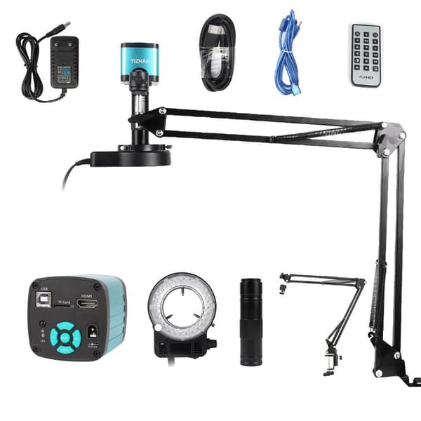Digital Mikroskop, 4K Ultra HD Kamera, 150X Förstoring,4K-Reguljär Ställ