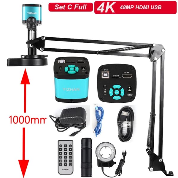4K Digitaalinen Mikroskooppi, 48MP Resoluutio, HDMI/TYPE-C Liitäntä,4002-48MP SetsC