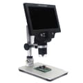 Miniatyrbillede 1 af 2: Digital Mikroskop, 7 Tommer Farveskærm, 1-forstørrelse, LCD Skærm,1200X, sort