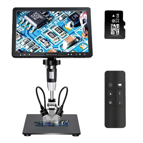 Digital Mikroskop, 20 Miljoner Pixlar, 2.4 G Trådlös Fjärrkontroll,10.1 tum, 1500X