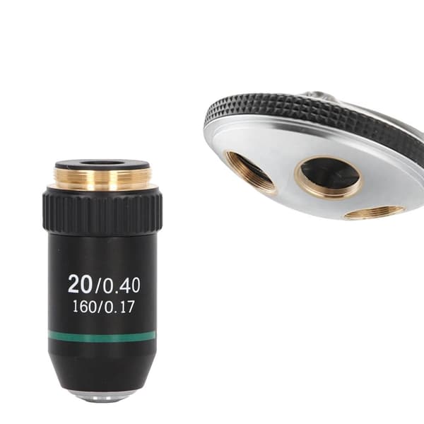 Achromatisk Mikroskop Objektivlinse, 20X Forstørrelse, Interface 20,2 mm