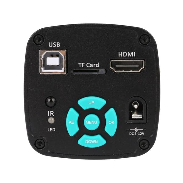 1-130X 4K 48MP HDMI USB 60FPS monokulärt videomikroskop kit, variabel ljusintensitet och riktning