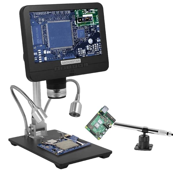 Digitaalinen mikroskooppi, 7 tuuman LCD-näyttö, 2MP kuvakenno,100X, AD206S