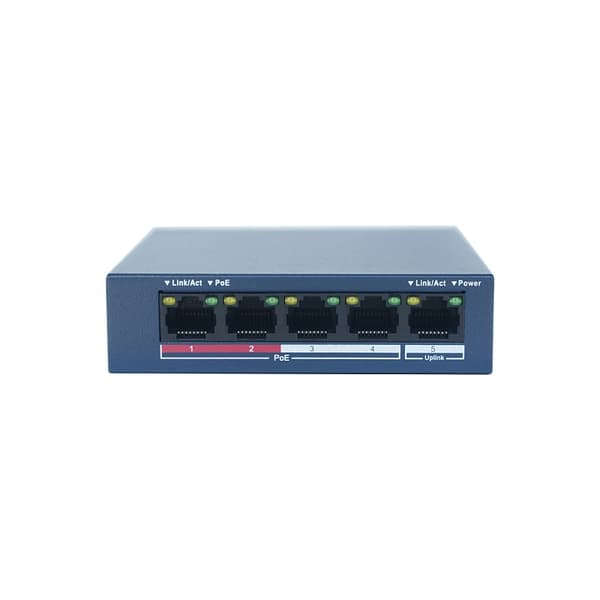 PoE-kytkin, 4 kanavaa, hallitsematon,4-Port PoE