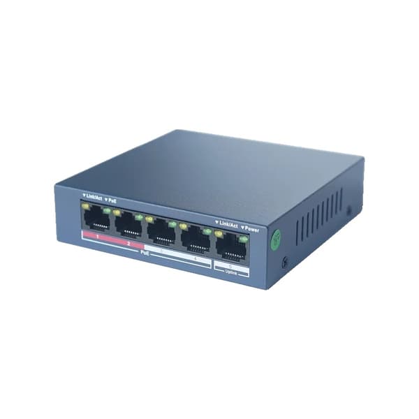 PoE-kytkin, 4 kanavaa, hallitsematon,4-Port PoE