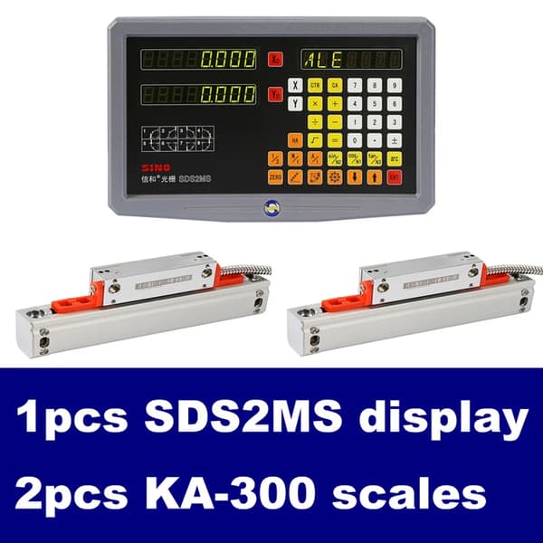Digital Readout Kit, 2 akse, lineær skala encoder, 0,005mm komplet sæt