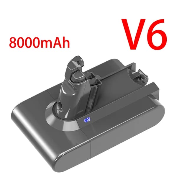 Dammsugare Batteri, Uppladdningsbart, Kompatibelt med Dyson V6-V10, V6 8000mAh