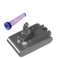 Miniatyrbild 1 av 2: Dammsugare Batteri, Uppladdningsbart, Kompatibelt med Dyson V6-V10, V6 6000mAh filter