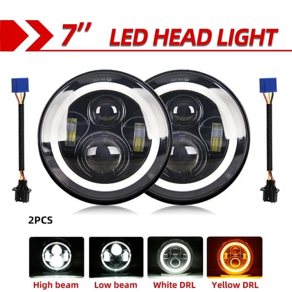 Auton LED-ajovalot, CO LICHT, 80W teho, Angel Eyes -teknologia, 2 osaa