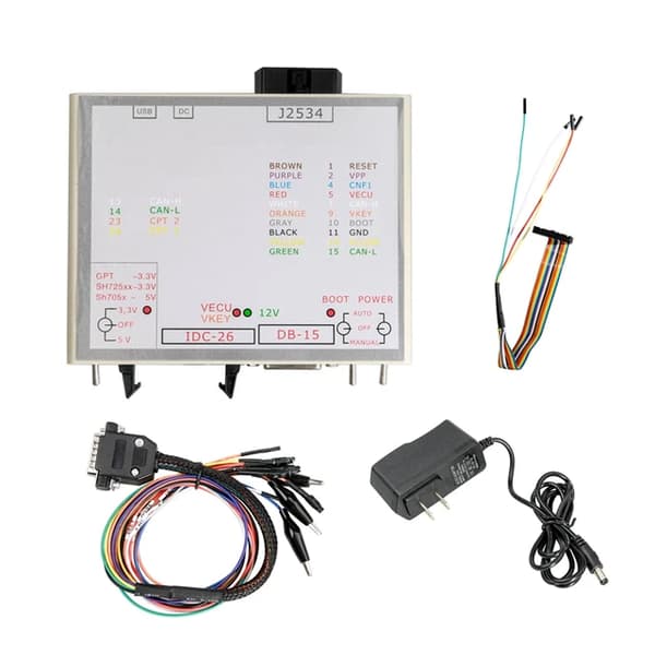 OBD2 Flash -ohjelmoija, luku-/kirjoitusominaisuus, 22 kpl BDM-probeja, laatikko kaapeleilla