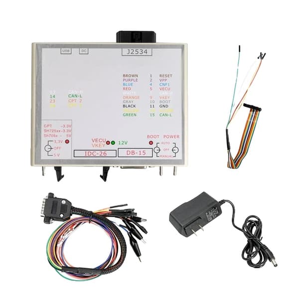 OBD2 Flash -ohjelmoija, luku-/kirjoitusominaisuus, 22 kpl BDM-probeja, laatikko kaapeleilla