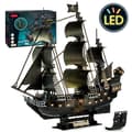 Miniatyrbild 2 av 2: 3D-pussel, LED-lampor, piratskeppsmodell, L522h